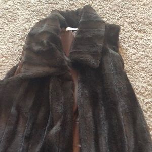 Faux fur vest